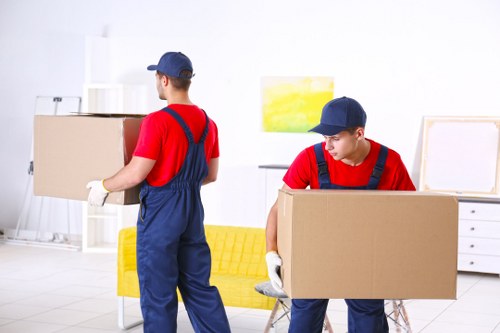 Removal van ready for a Battersea home move