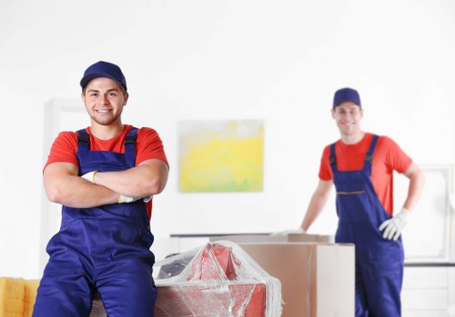 Local removals team working on a move in Battersea