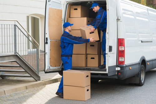 Removal team assisting with a Battersea home move