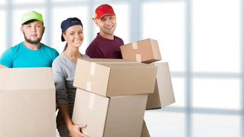 Removal team helping with a Battersea home move near local housing