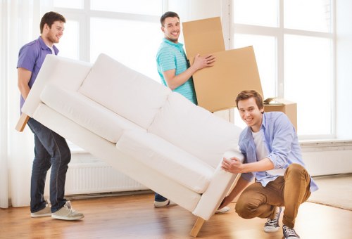Local removal van ready for an urgent Battersea property move