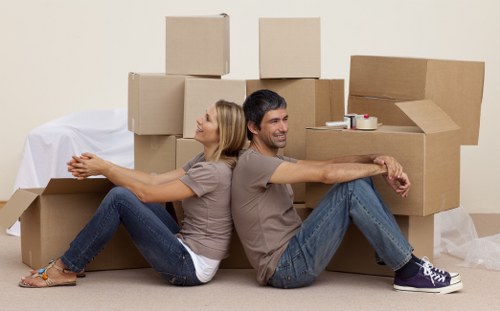 Careful furniture loading for a Battersea flat move