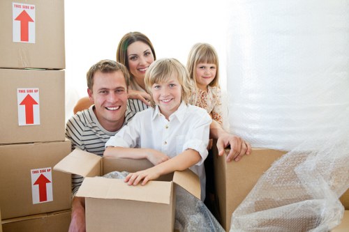 Professional movers handling a flat move in Battersea with care